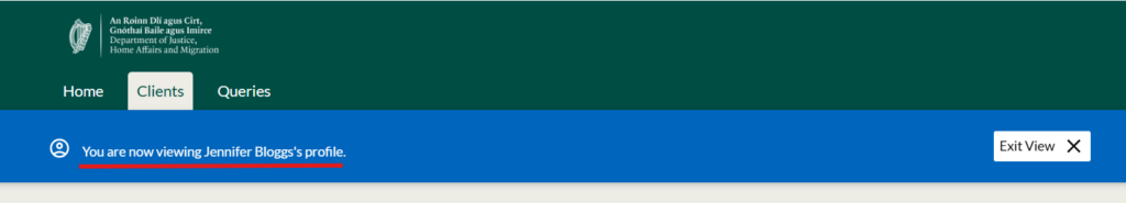 Captura de tela do banner “Clientes” destacando o nome do perfil